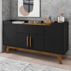 Aparador Buffet Sala De Jantar Com 04 Portas 01 Gaveta Future