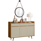 Aparador Buffet Sala De Jantar Moscou Com Espelho Adnet 54 Cm