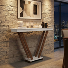 Aparador Buffet Sala Decorativo Pés Em Madeira Supreme