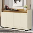 Aparador Buffet Sala Lorde 4 Portas Onix/mel