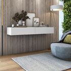 Aparador Buffet Suspenso 110cm Em Mdf Sala Hall De Entrada Br