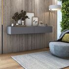 Aparador Buffet Suspenso 110cm Em Mdf Sala Hall De Entrada Ci