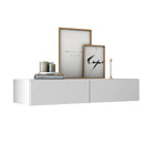 Aparador Buffet Suspenso 2 Gavetas Bancada Eros 90cm Luxo Bra