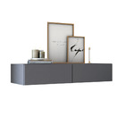 Aparador Buffet Suspenso 2 Gavetas Bancada Eros 90cm Luxo Cin