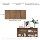 Aparador Buffet Suspenso Multimóveis Veneza 4 Portas Fg3594 R