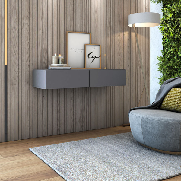 Aparador Buffet Suspenso Parede Pequeno Corredor Sala 90cm Ci