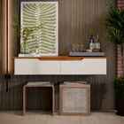 Aparador Buffet Suspenso Sala Flow Eros 2 Portas Offwhite Com