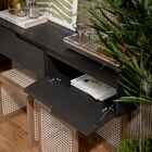 Aparador Buffet Suspenso Sala Flow Eros 2 Portas Preto - Rede