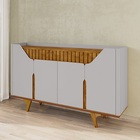 Aparador Buffet Tâmisa Off White/naturalle - Bechara Móveis