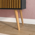 Aparador Buffet Wood 3 Portas Cantinho Café Prateleira Organi