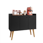 Aparador Buffet Wood Prime 3 Portas Cantinho Café Prateleira