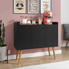 Aparador Buffet Wood Prime 3 Portas Cantinho Café Prateleira