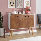 Aparador Buffet Wood Prime 3 Portas Cantinho Café Prateleira