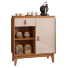 Aparador Café 1 Gaveta Auckland Cedro Off White