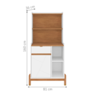 Aparador Café 1 Porta E 1 Gaveta Kyoto Branco Cedro