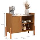 Aparador Café 1 Porta Nápoles Cedro Off White