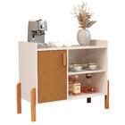 Aparador Café 1 Porta Santander Off White Cedro