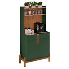 Aparador Café 2 Portas E 2 Gavetas Durbin Verde Oliva Cedro