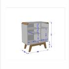 Aparador Café Bar Sala Granite Pes Em Madeira Maciça