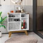 Aparador Café Bar Sala Granite Pes Em Madeira Maciça