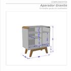 Aparador Cafe Com Painel Sala Granite Pes Em Madeira Maciça