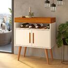 Aparador Café Drink Com Portas  Pés Em Madeira Pinus Off Whit