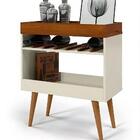 Aparador Café Drink Pés Em Madeira Pinus Off White/caramelo