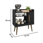 Aparador Café Preto Ii– Móveis Bechara