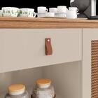 Aparador Café Quartzo C/ Porta E Gaveteiro Off White/noce