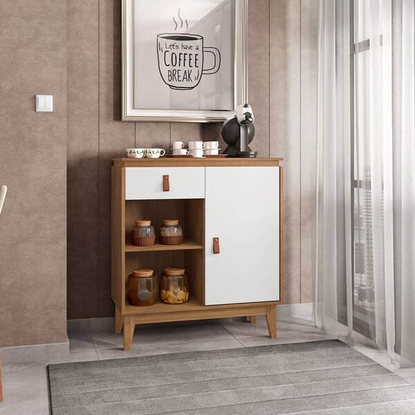 Aparador Café Rubi Plus Cedro/branco