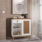 Aparador Café Sala Rubi 1 Porta 1 Gaveta Com Pés De Madeira