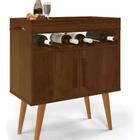 Aparador Café Shot Com Portas Pés Em Madeira Pinus Canela