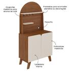 Aparador Cantinho Cafe 2 Portas 80 Cm 4 Arly