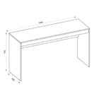 Aparador Cantinho Do Café 130cm Michelle Caemmun Mel/preto