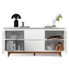 Aparador Cantinho Do Café 2 Portas 2 Gavetas Branco Freijó Fl