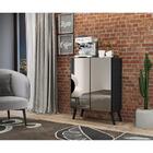 Aparador Cantinho Do Café Com Espelho E Pés Retrô 2 Portas Mu