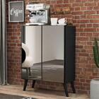 Aparador Cantinho Do Café Com Espelho E Pés Retrô 2 Portas Mu