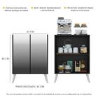 Aparador Cantinho Do Café Com Espelho E Pés Retrô 2 Portas Mu