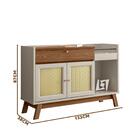 Aparador Cantinho Do Café Com Espelho Freijó Off White Maré S