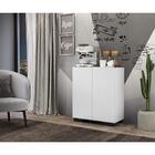 Aparador Cantinho Do Café Com Pés Quadrados E 2 Portas Multim