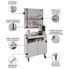 Aparador Cantinho Do Café E Painel 2 Prateleiras Flora Z34 Br