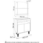 Aparador Cantinho Do Café E Painel 2 Prateleiras Flora Z34 Br