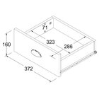 Aparador Carrinho Chá 1 Gaveta Ba-130 Denver Ditália Móveis B