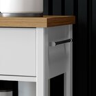 Aparador Carrinho Chá 2 Gavetas Ba-135 Denver Ditália Móveis