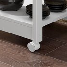 Aparador Carrinho Chá Ba-130 Denver Ditália Móveis 1 Gaveta 4