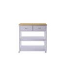 Aparador Carrinho Chá Ditália 2 Gavetas Cinza Ba-135