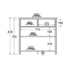 Aparador Chá 2 Portas De Correr 2 Gavetas Ba-145 Denver  Bran