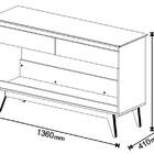 Aparador Classic + 1.36 Branco Acetinado - Imcal Móveis