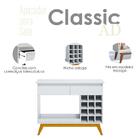 Aparador Classic Com Adega Branco Acetinado G29 - Imcal