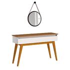 Aparador Classic Com Espelho Adnet Hi01 Off White/freijó - Mp